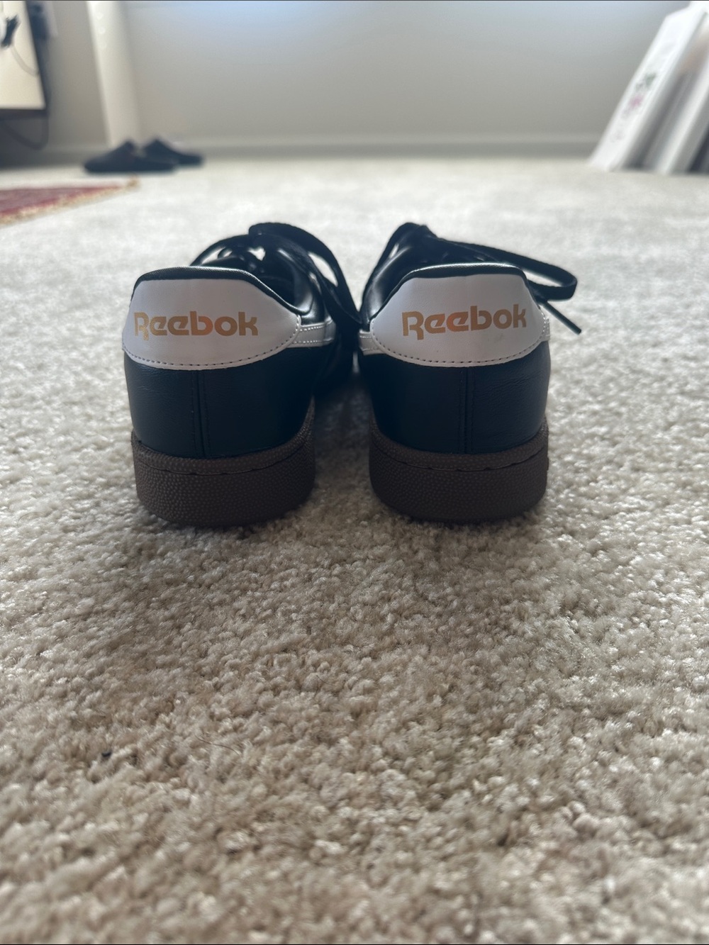 Reebok Classic Men's Black Leather Sneakers - Picture 3 of 5
